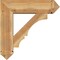 Ekena Millwork Balboa Arts and Crafts Rough Sawn Bracket w/ Offset Brace, Western Red Cedar, 8"W x 28"D x 28"H BKT0806X28X28BOA03RWR - alternate 4